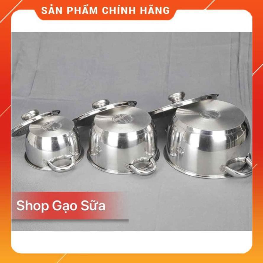 ♥️ [FreeShip] Bộ nồi Fivestar 3 chiếc 3 đáy vung inox , Hàng chính hãng - Bảo hành 12 tháng