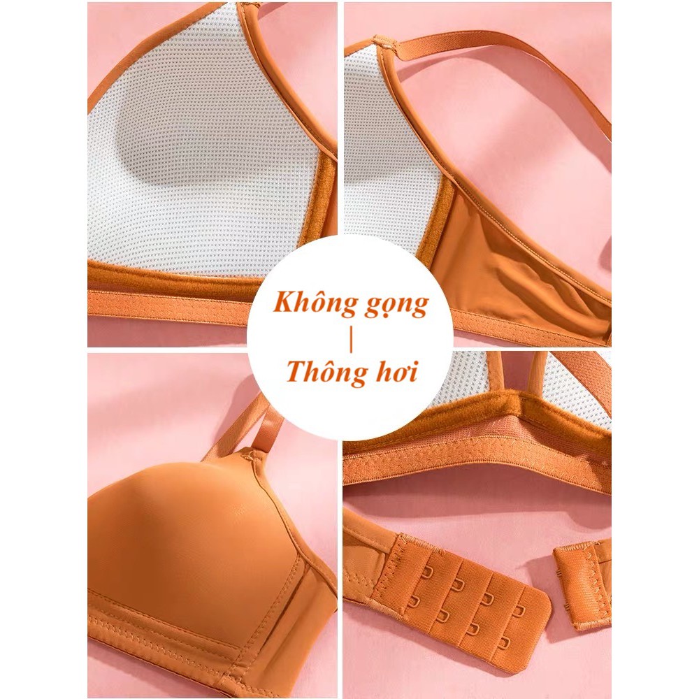 Áo Lót Nữ Su Trơn Mỏng Không Gọng Nâng Ngực Mẫu Mới YiOn Underwear AM03