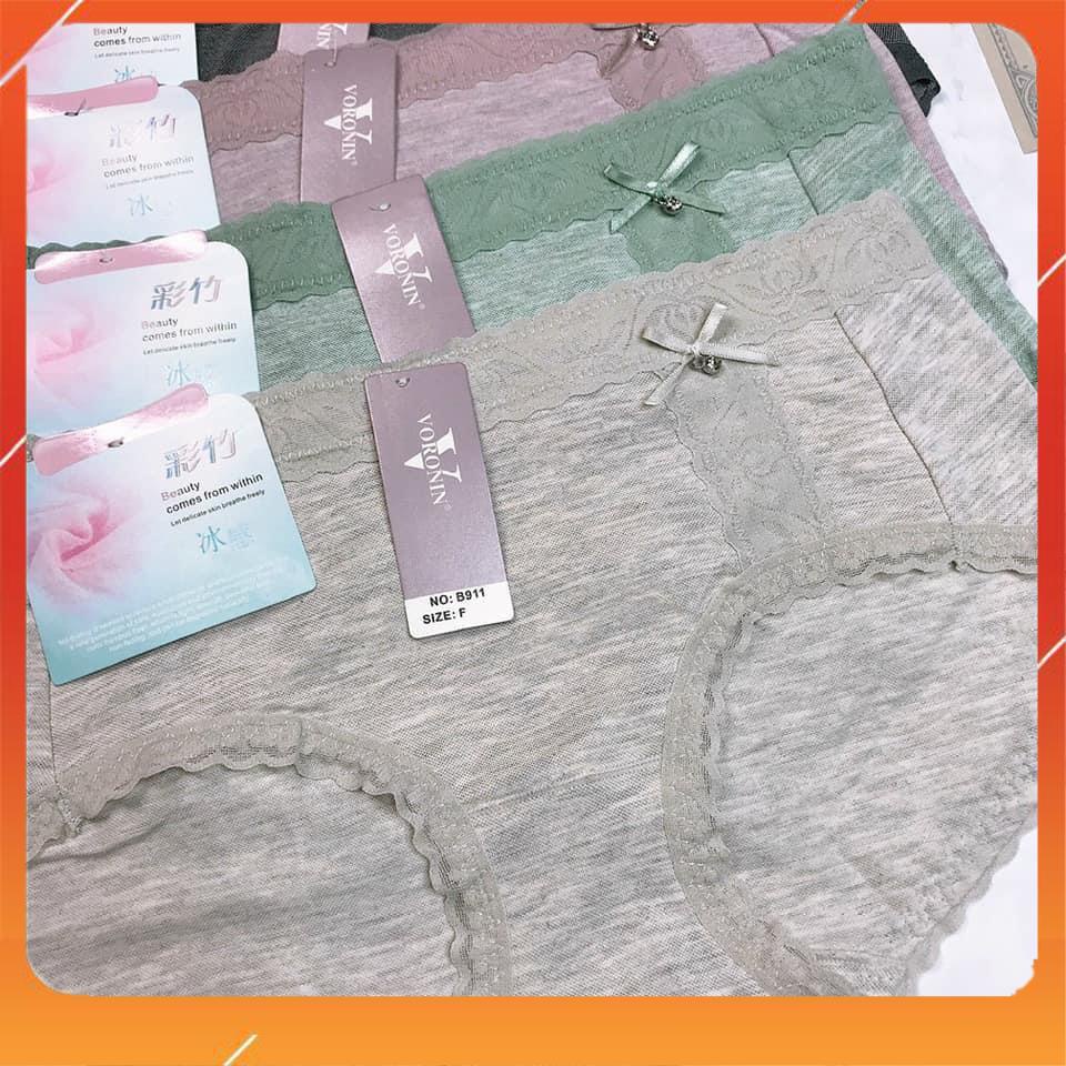 Quần lót nữ chất liệu cotton đũi cao cấp kháng khuẩn thấm hút mồ hôi viền cạp ren Q2252