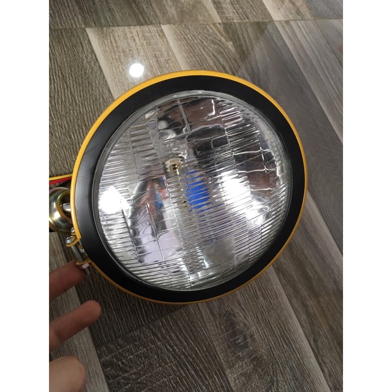 Đèn 12v và 24v cơ giới tròn hộp cam