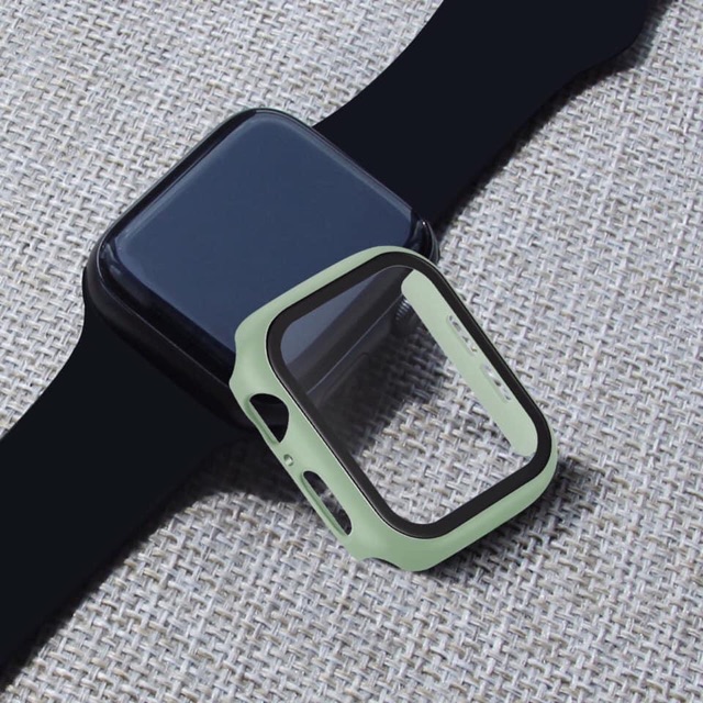 Ốp viền Apple watch kèm kính cường lực, bảo vệ toàn diện cho Apple Watch