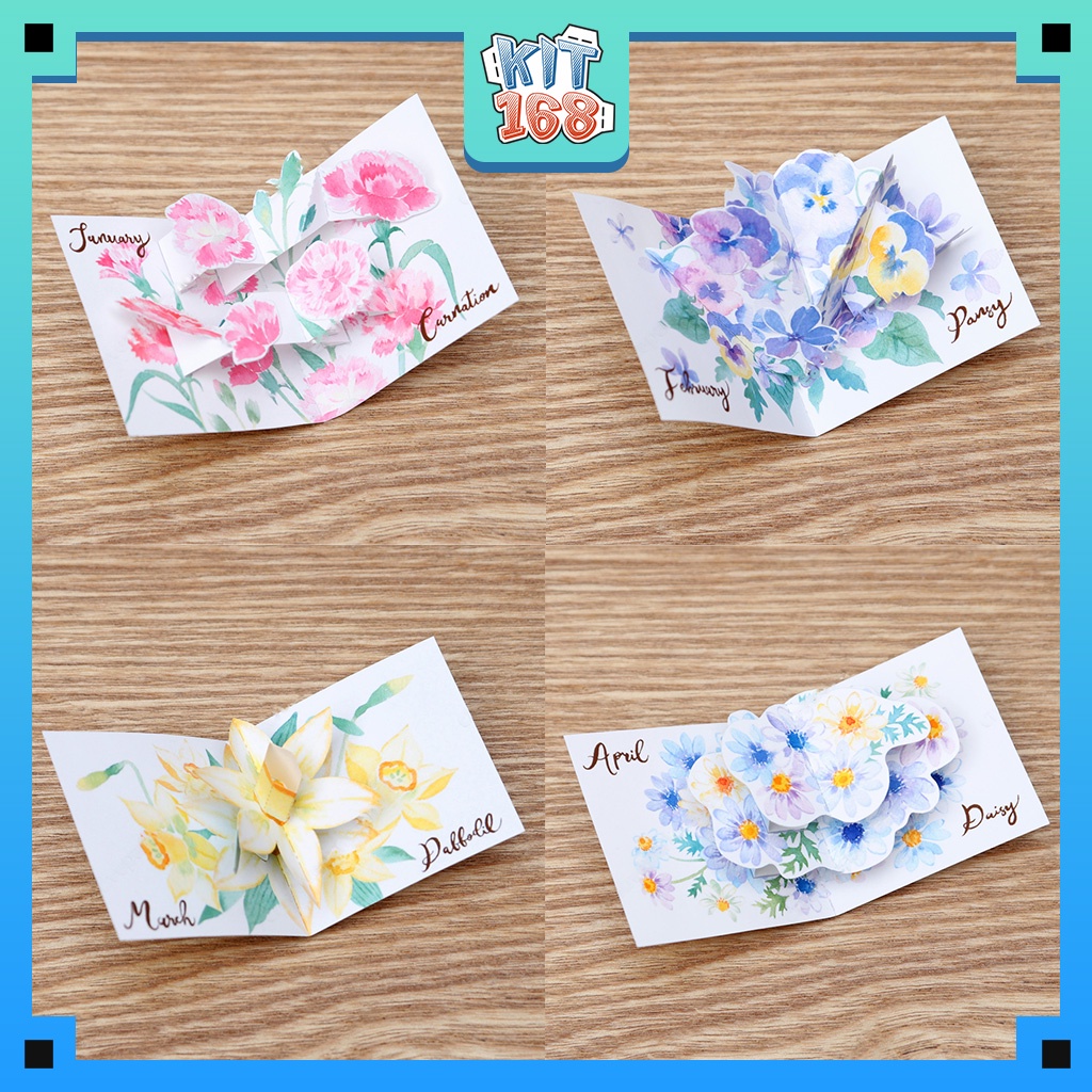 Mô hình giấy đồ vật đồ chơi Sách bông hoa 3D