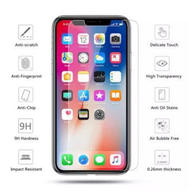 Kính cường lực iphone 11 6.1 inch / 11 pro 5.8  inch / 11 pro max 6.5 inch trong suốt bảo vệ màn hình