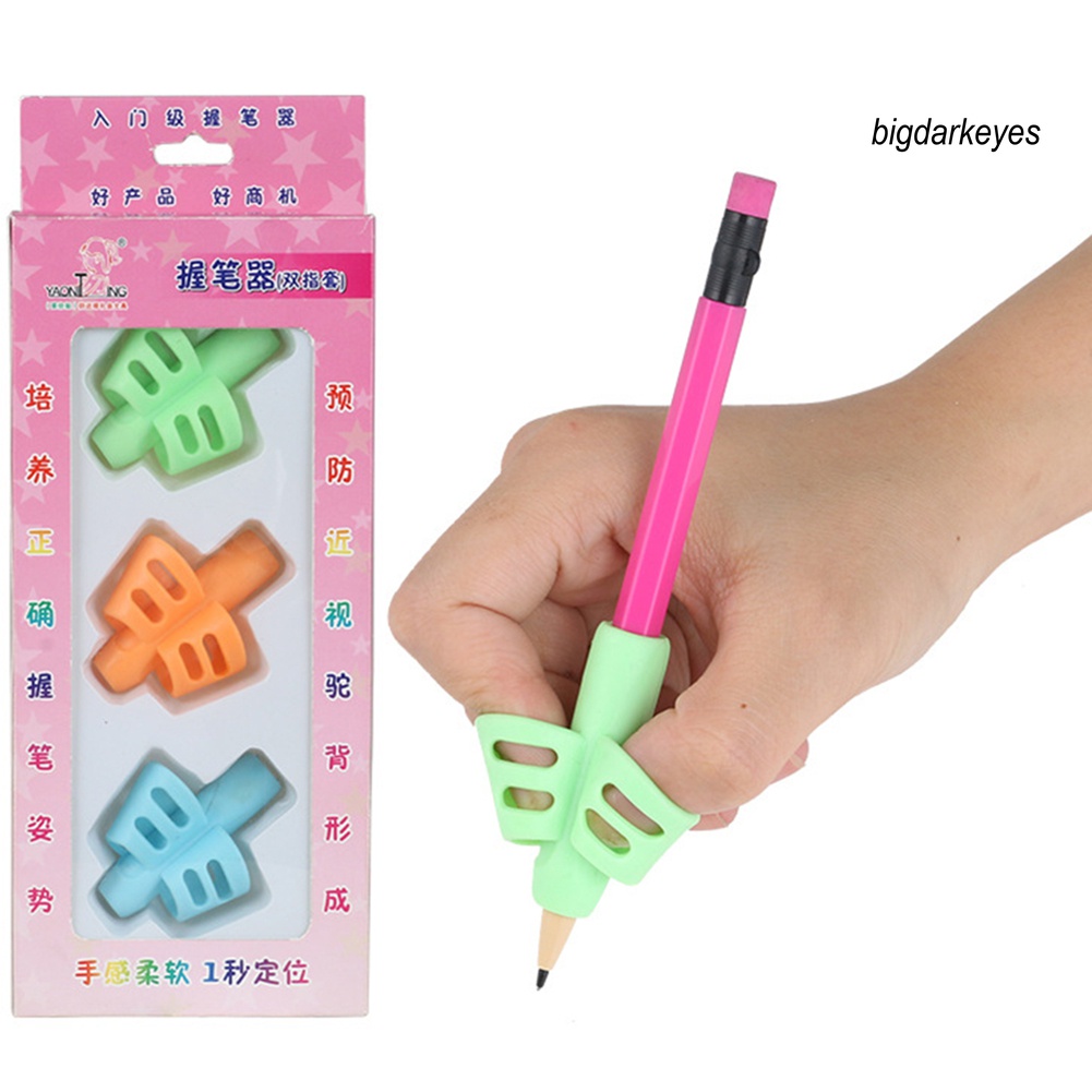 Set 3 Dụng Cụ Hỗ Trợ Điều Chỉnh Tư Thế Cầm Bút Cho Bé
