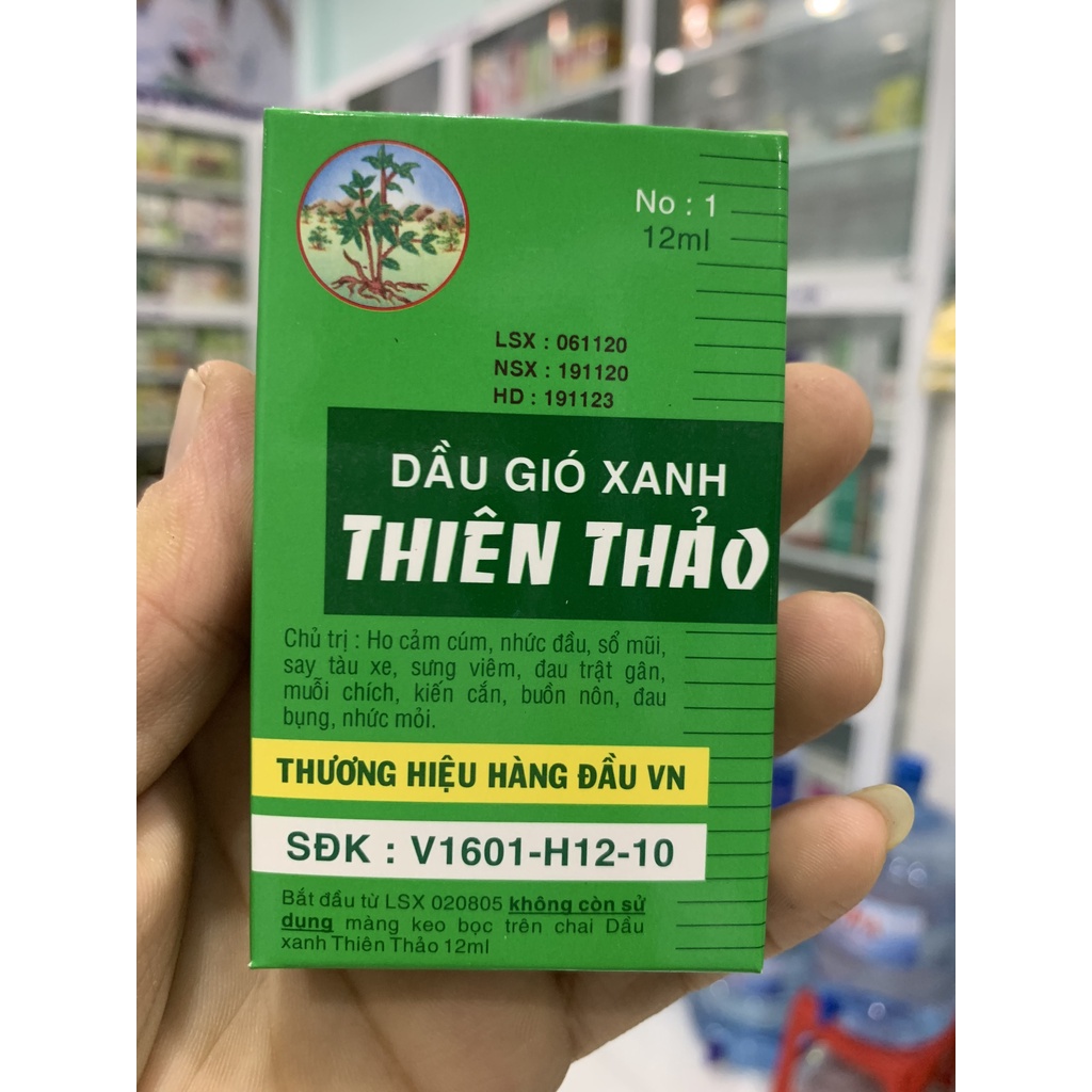 Dầu gió xanh thiên thảo chai 12ml, dầu xông, xoa bóp thiên thảo- Nhà Thuốc Mỹ Kim