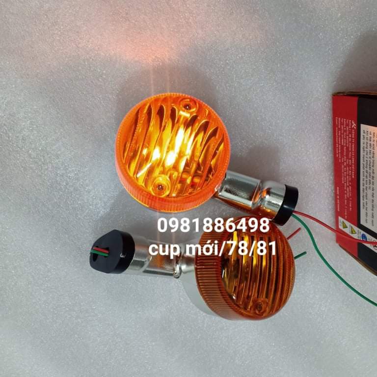 Cặp đèn xi nhan sau tay đen xe CUB đời mới, CUB 78, 81.