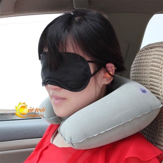 Bộ gối hơi ngủ ngồi không có Bịt mắt + Bịt tai