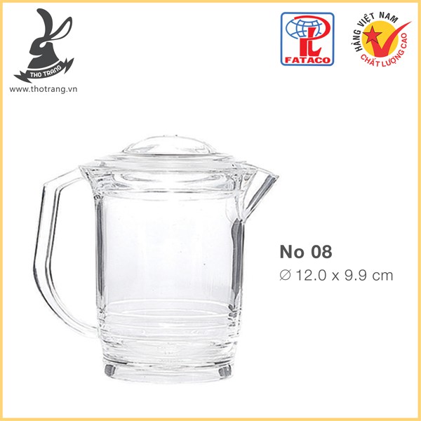 Bình Nước N08 Nhựa Trong Acrylic Cao Cấp Fataco Việt Nam