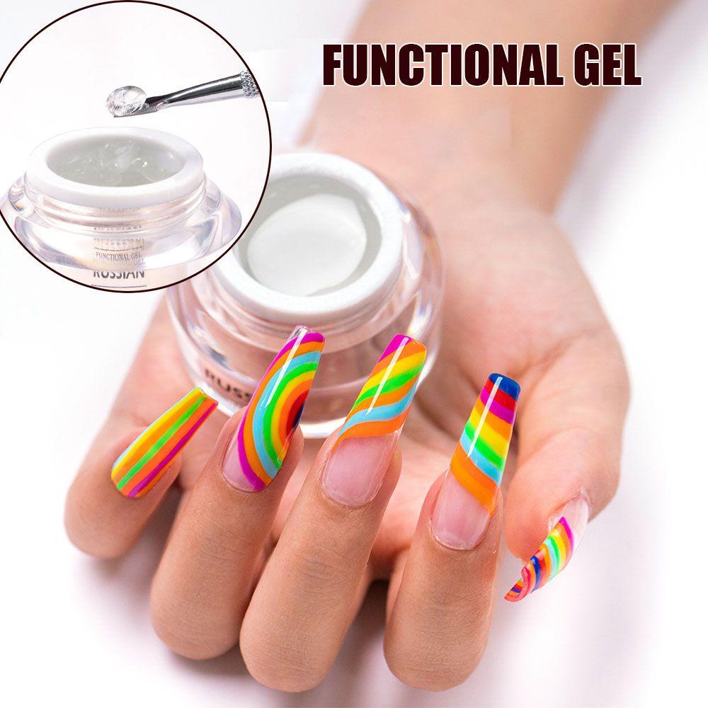 XIANSTORE Nail Design Solid State Shaping Carving DIY 3 in 1 Russian Nail Gel Polish Professional UV LED Manicure Functional Gel For Fake Nail Fast Drying