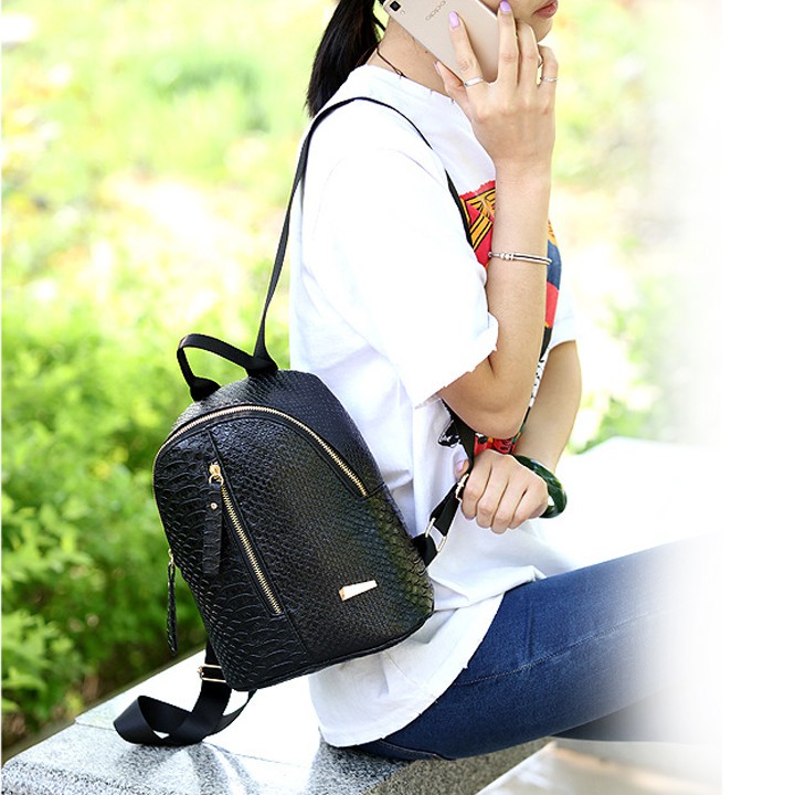 Balo vân giả da rắn cực chất MẪU HOT 2018 DA MỀM MỊN