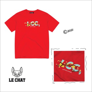 Áo thun chữ lechat hoa mai
