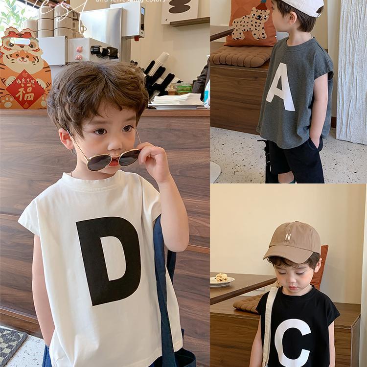 Áo Thun Cotton Không Tay Thời Trang Mùa Hè Hàng Mới 2022 Dành Cho Bé Trai