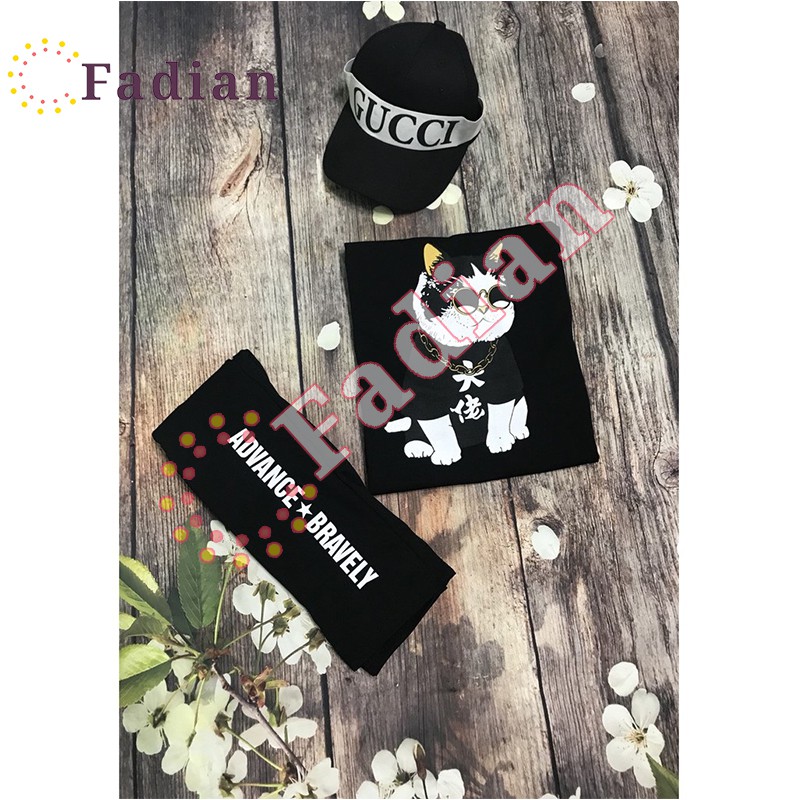 Đồ bộ thể thao, Set bộ thể thao nam nữ hình con mèo đeo mắt kính mặc nhà, tập gym hay đi chơi đều đẹp | BigBuy360 - bigbuy360.vn