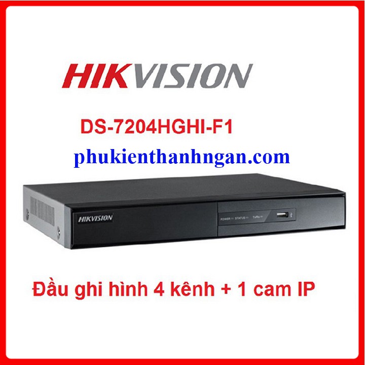 Đầu ghi hình 4 kênh HIKVISION DS-7204HGHI-F1 - ĐẦU GHI HÌNH HIKVISION