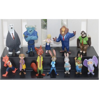 Đồ chơi mô hình,đóng vai,sưu tầm,nhập vai an toàn cho trẻ,set 12 mô hình nhân vật trong phim thành phố động vật Zootopia