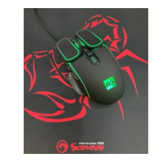 CHUỘT GAME MOUSE LED R8 1618A ĐEN thiết kế độc lạ