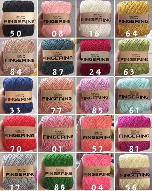 Sợi cotton bóng chập 4 FINGERRING