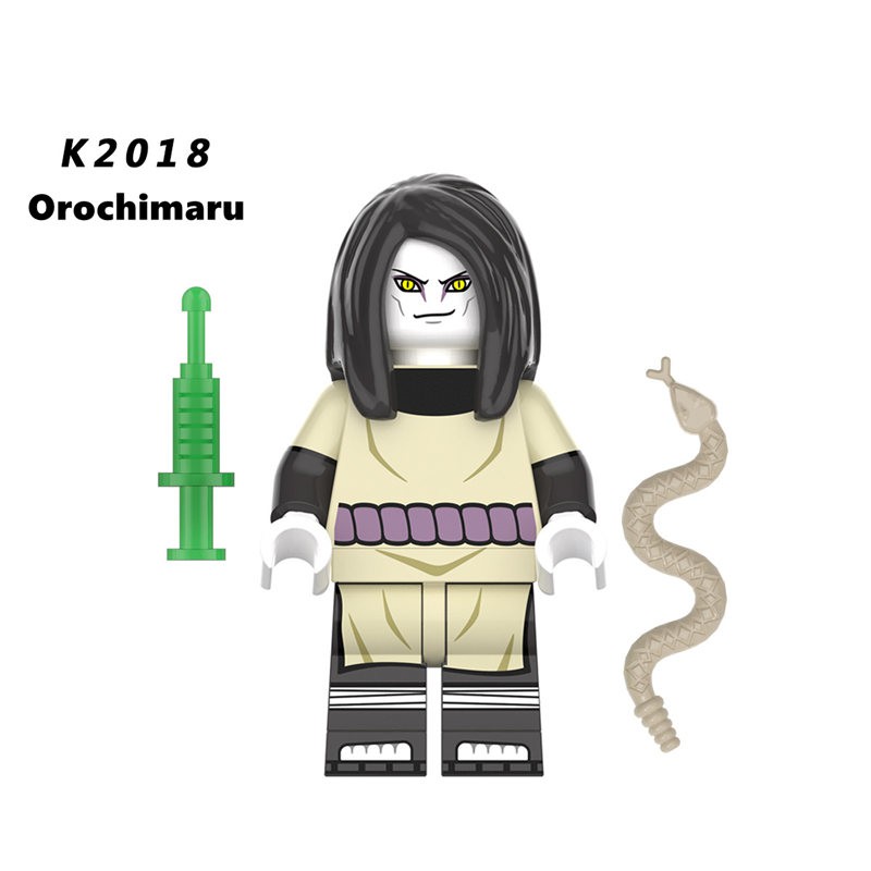 Mô hình đồ chơi lego nhân vật hoạt hình naruto aktski rock lee orochimaru vui nhộn độc đáo kdl803