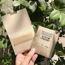 Giấy thấm dầu Muji hàng Nhật nội địa 100 miếng