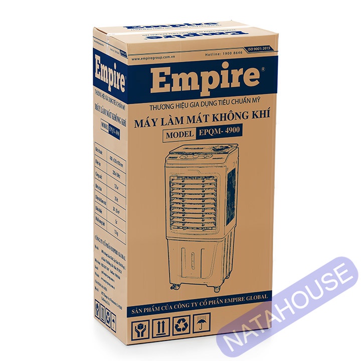 Quạt Điều Hòa Hơi Nước Máy Làm Mát Không Khí Empire 4900 220V 135W 35 lít NATAHOUSE