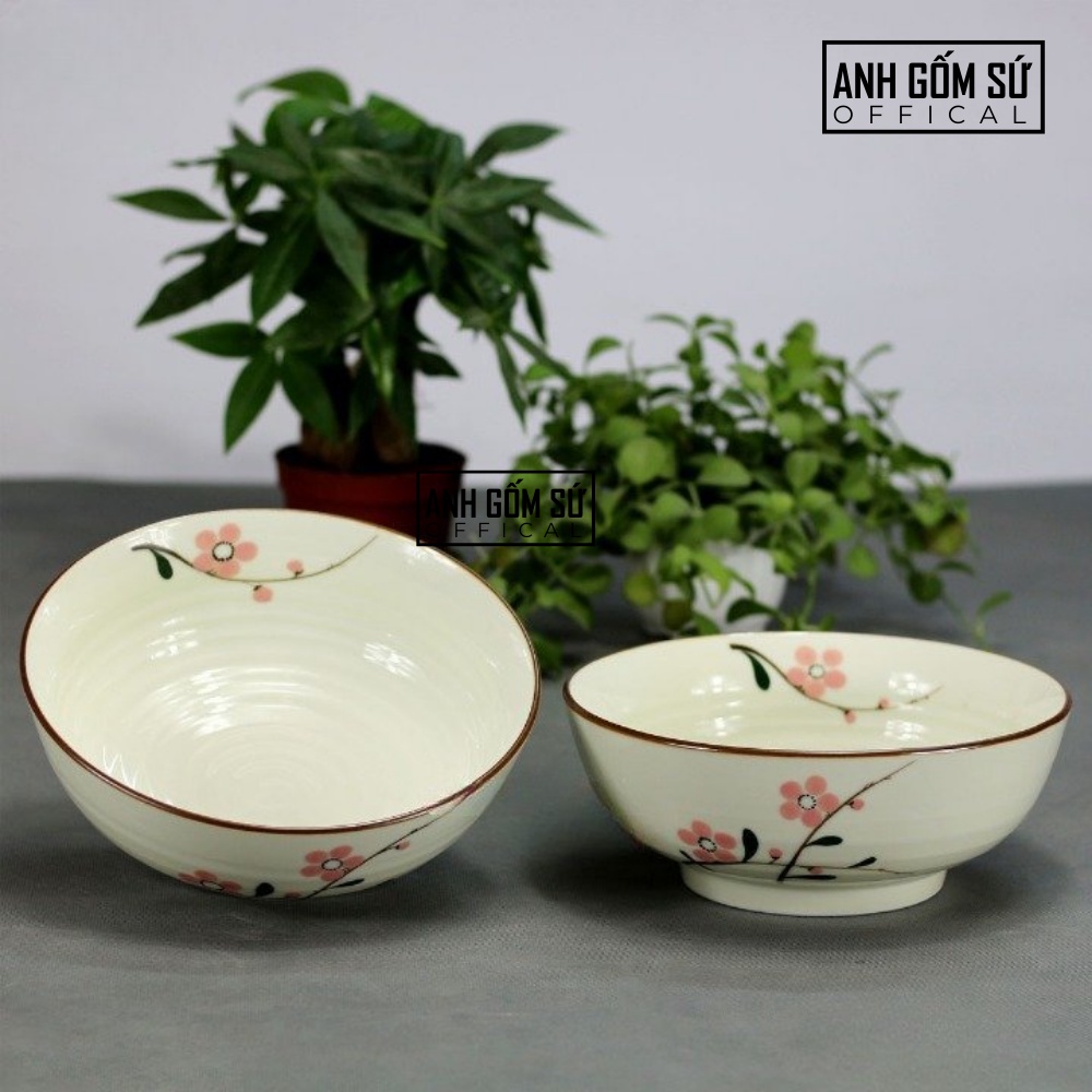 Bát tô sứ, tô canh sứ men kem Bát Tràng cao cấp nhiều mẫu đẹp