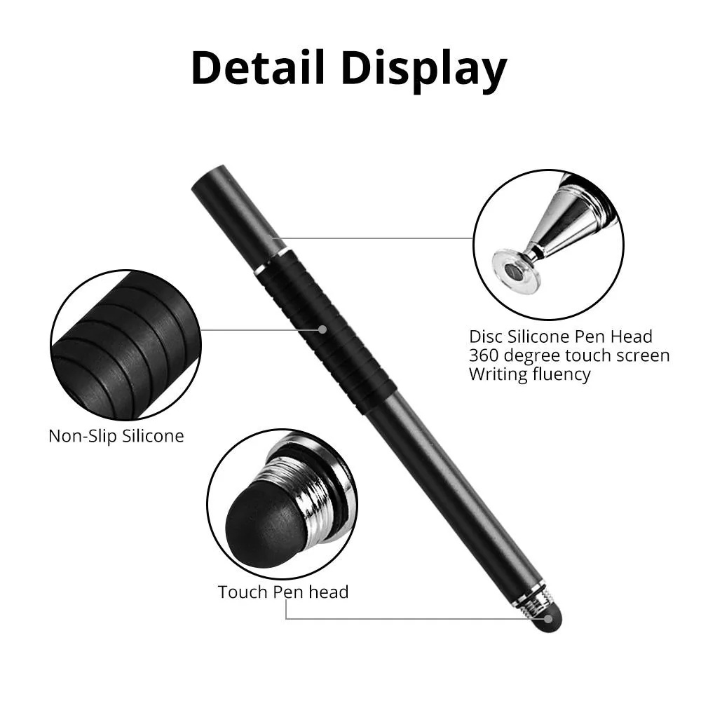 Bút Cảm Ứng Đa Năng Auston 2 Trong 1 Stylus Không cần sạc pin Dùng Cho ip và Android và laptop