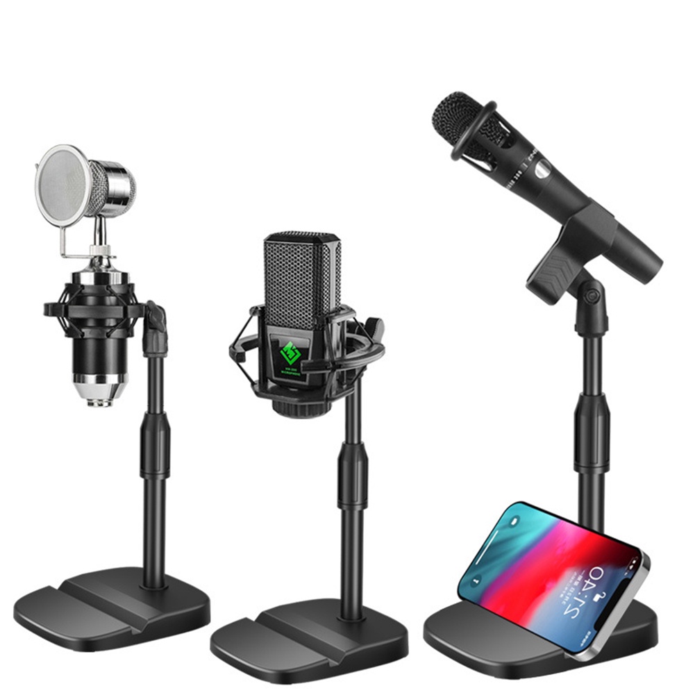 Giá Đỡ Micro Để Bàn Có Thể Điều Chỉnh Cho Điện Thoại Và Máy Tính Bảng