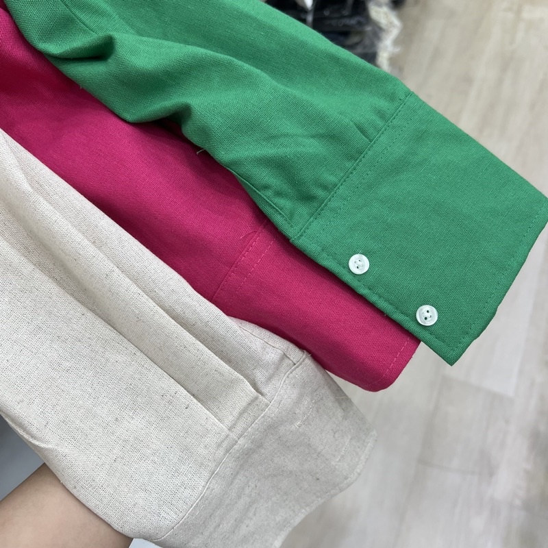 Áo Sơ Mi Đũi Thô Dày Dặn Đủ Màu