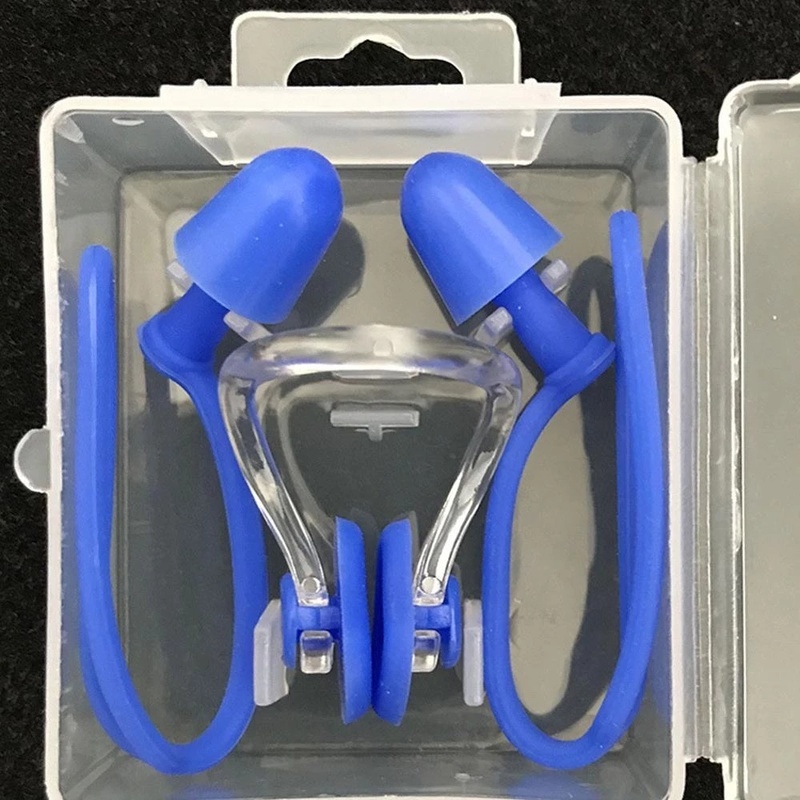 Silicone Nút Bịt Tai Silicon Chống Ồn Chống Thấm Nước Có Dây Đeo Dùng Khi Bơi Lội