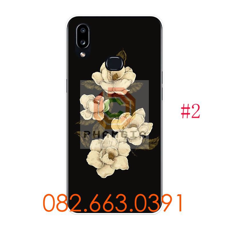Ốp lưng Samsung A10S dẻo in hình bông hoa