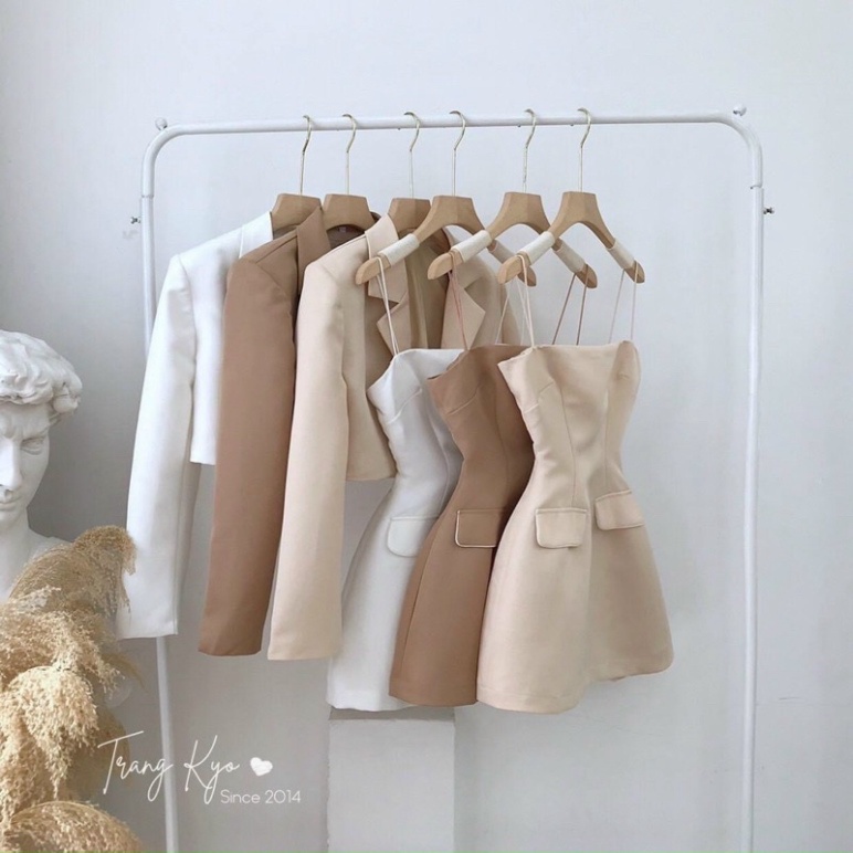 Set đầm kèm áo khoác vest - G2U