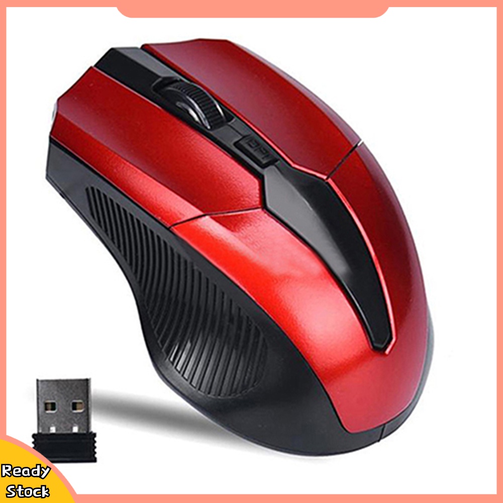 Chuột quang không dây 2.4GHz 4 nút bấm + đầu nhận USB cho Laptop , PC , Tablet