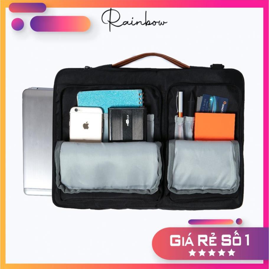 NEW Túi chống sốc Laptop/ Macbook Canvas chính hãng Rainbow cao cấp từ 14inch - 15.6inch RBUCBG 001 DDE
