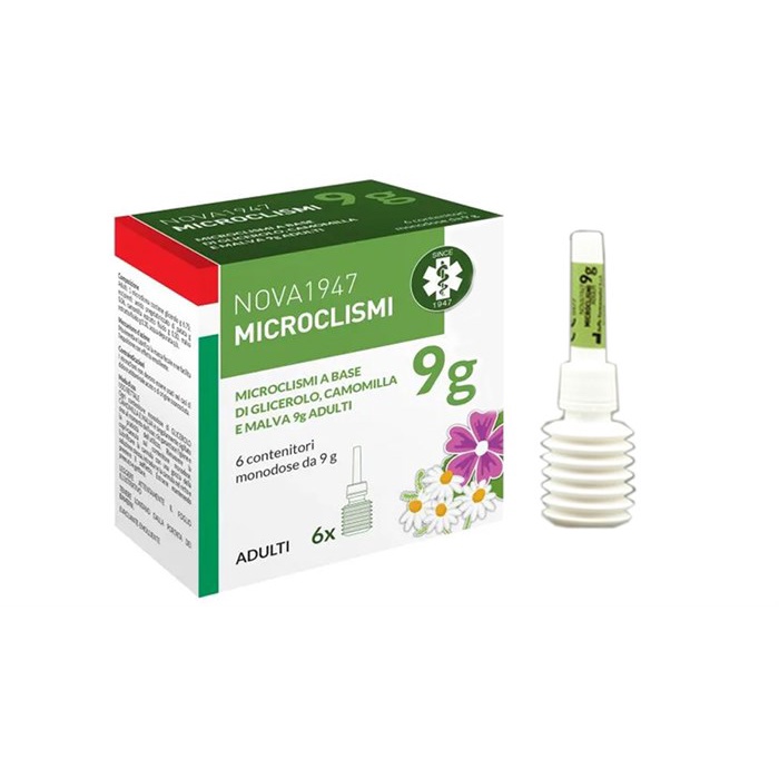 Thụt hậu môn trị táo bón cho người lớn Microclismi 9g Nova 1947 hộp 6 tuýp