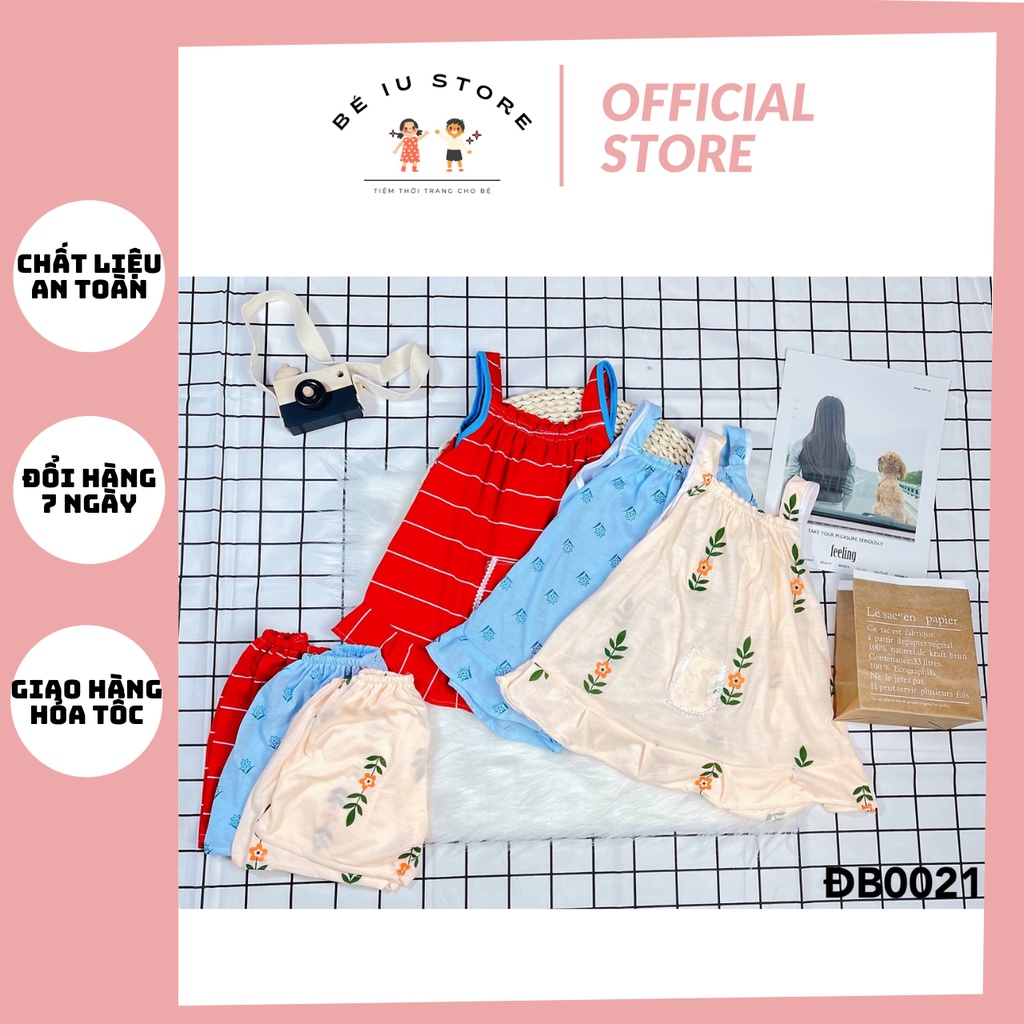 Set Áo kèm quần bé gái phối nơ từ 13-18kg - Bé iu store
