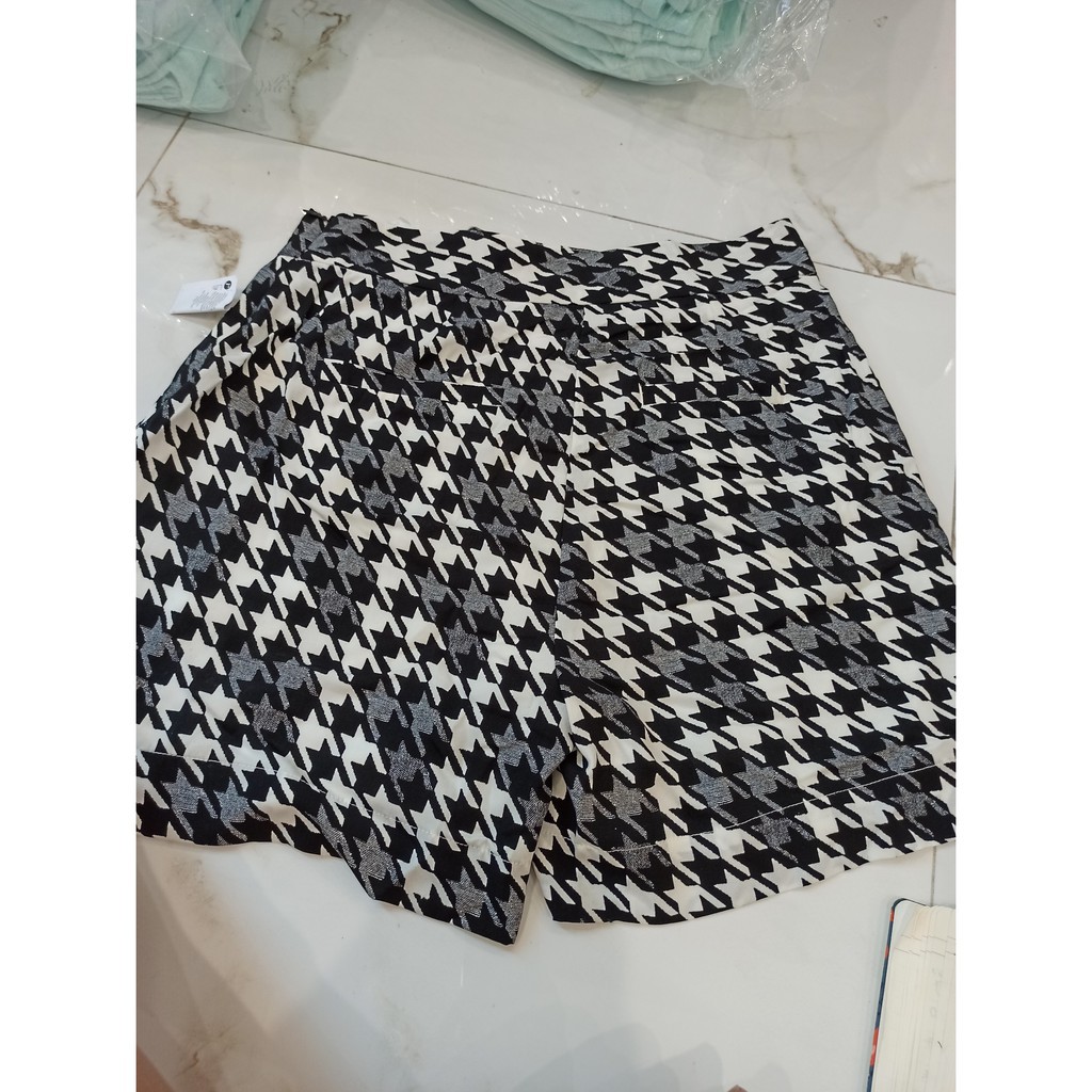 Quần Short Nữ 2 lớp vải mỏng cạp cao xuất Hàn sang trong lịch sự XanhHouse