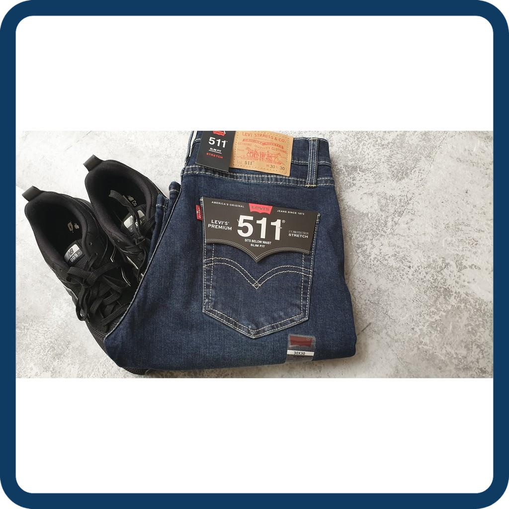 SALE GIÁ VỐN quần jean short nam le511 màu xanh rêu ống rộng dài qua gối hàng vnxk