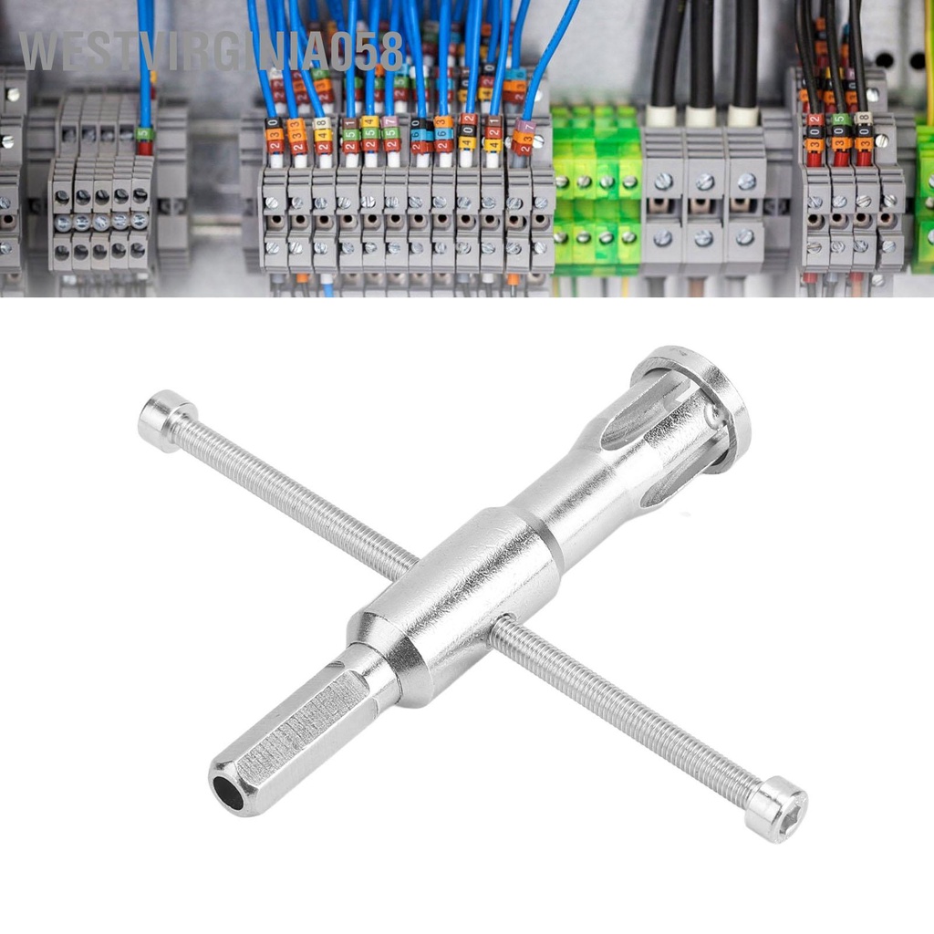 Westvirginia058 Dụng cụ xoắn dây 2 5‑4mm² 5 lỗ Bộ dụng cắt thép cho máy khoan điện