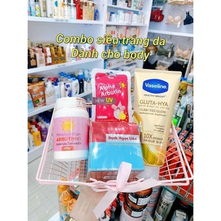 Combo Bạch ngọc liên siêu trắng dành cho body