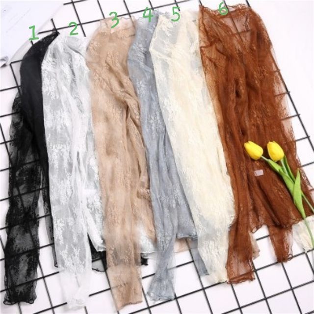 áo lưới hoa văn ren mịn (nhiều màu)