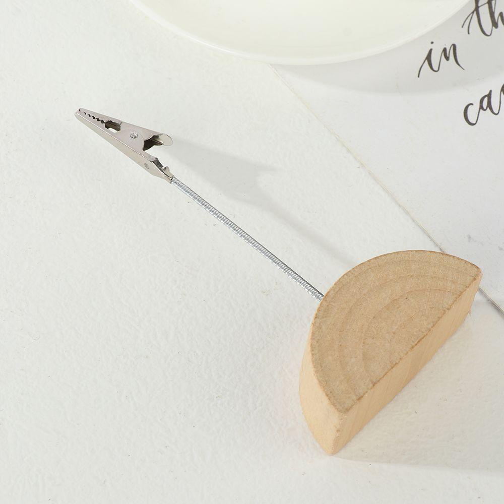 1 Kẹp Thẻ Giấy Ghi Chú Hình Vuông DIY Để Bàn Trang Trí