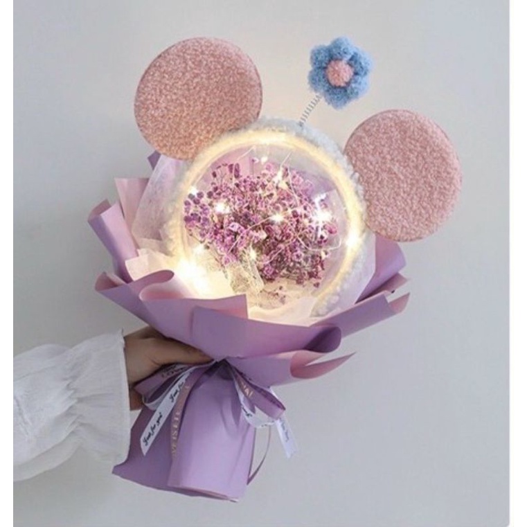 Bóng jumbo, bóng meka nhựa nhập xịn, trong vắt size 20cm/ Đèn led 2m