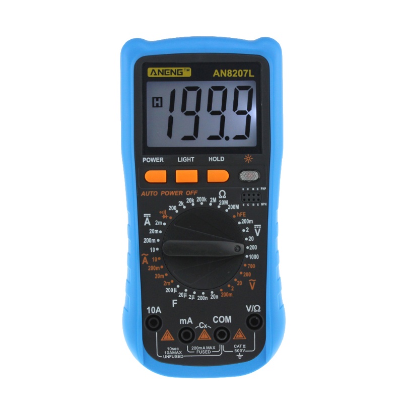 Đồng Hồ Vạn Năng Kỹ Thuật Số Whi AN8207L Đếm 2000 Số AC / Cho Dòng Điện DC