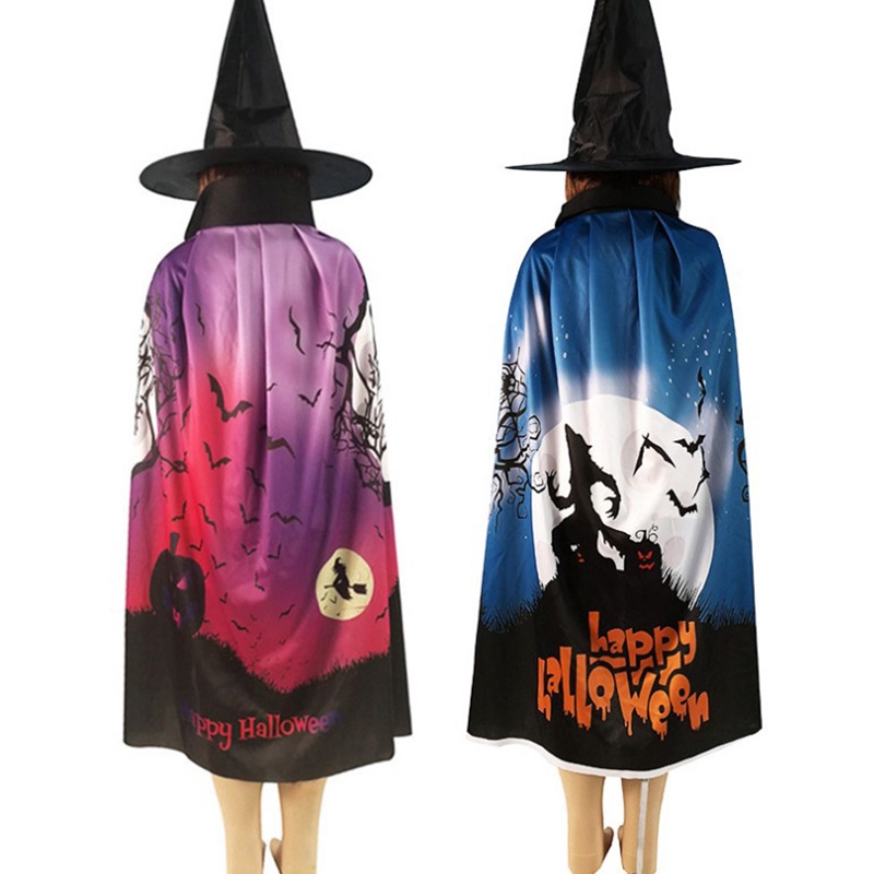 Áo choàng vải Halloween họa tiết quả bí ngô | BigBuy360 - bigbuy360.vn