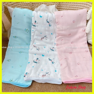 Khăn tắm cho bé/khăn tắm sợi tre mipbi 6 lớp 100% sợi tre siêu mềm cho bé