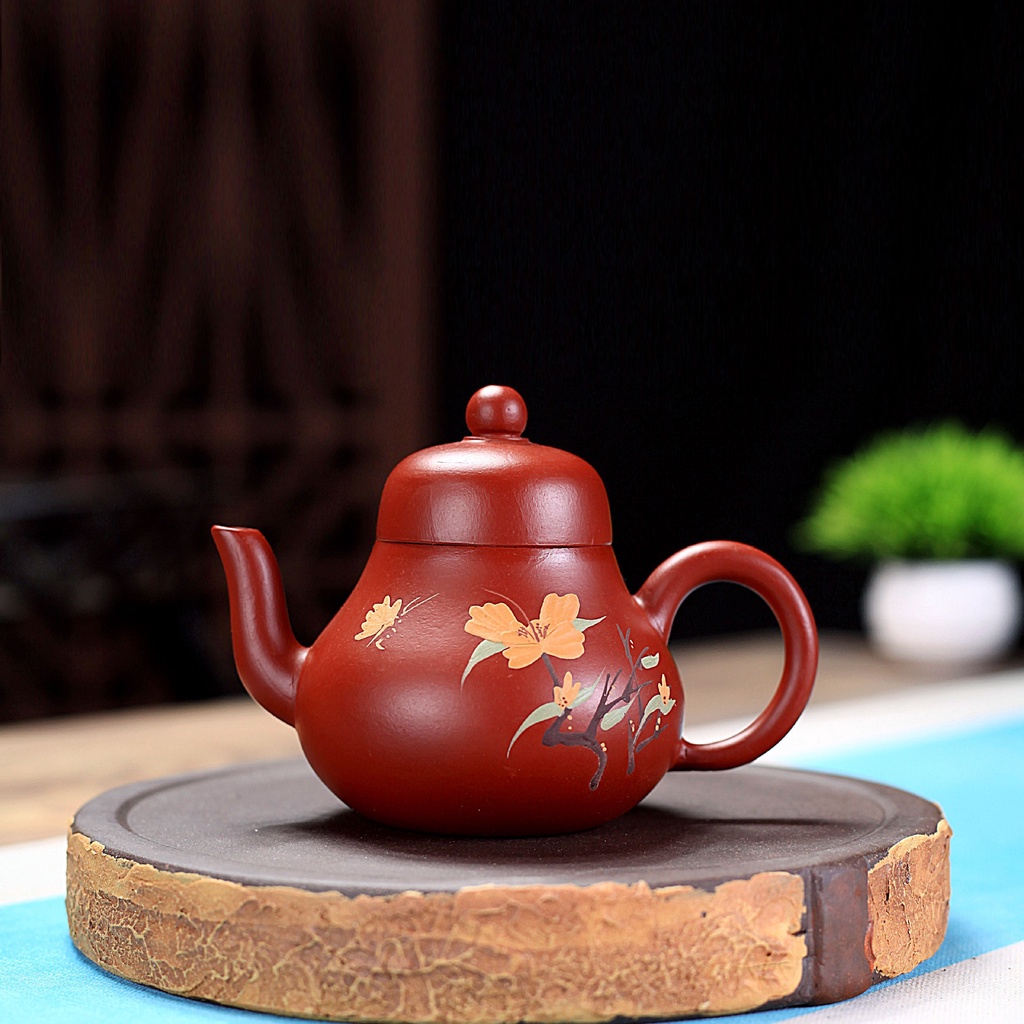 Ấm Tử Sa Nghi Hưng Tư Đình Hoa Hương 160 ml (Đại Hồng Bào)