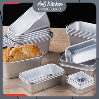 Khuôn Loaf nhôm, hình chữ nhật A01 - A02 - A03 - A04 - A05, làm bánh mì hoa cúc, chiffon