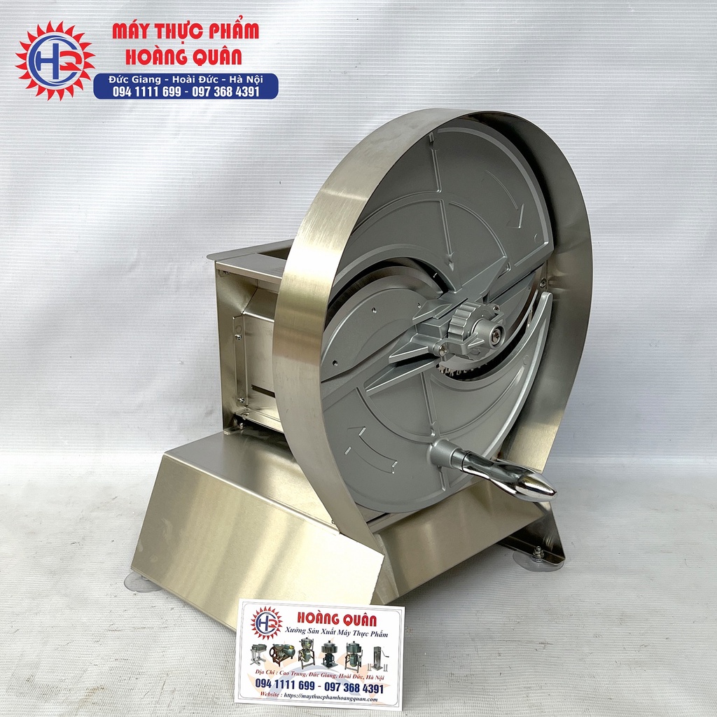 Máy thái lát mỏng trái cây, củ quả INOX QUAY TAY