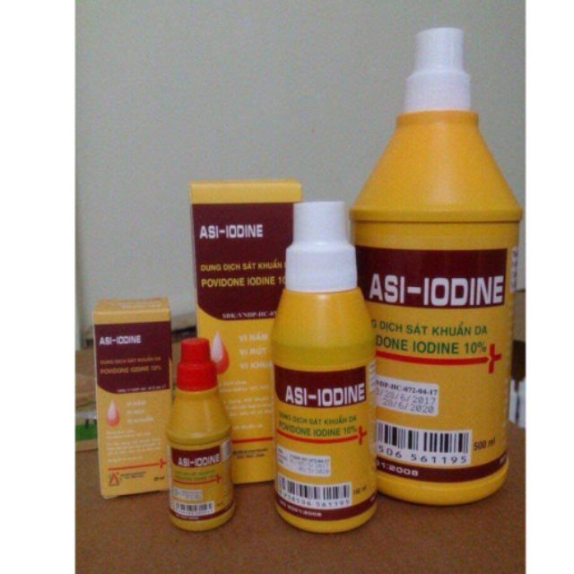 Combo 10 lọ CỒN IOT ASI IODINE