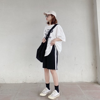 Quần ngố sọc thể thao